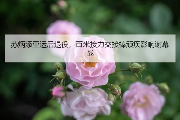 苏炳添亚运后退役，百米接力交接棒顽疾影响谢幕战